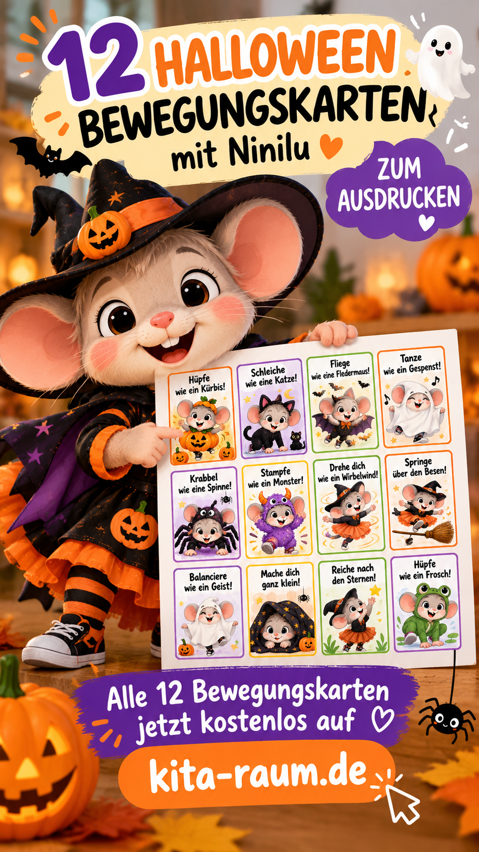 Halloween in der Kita – Plakat